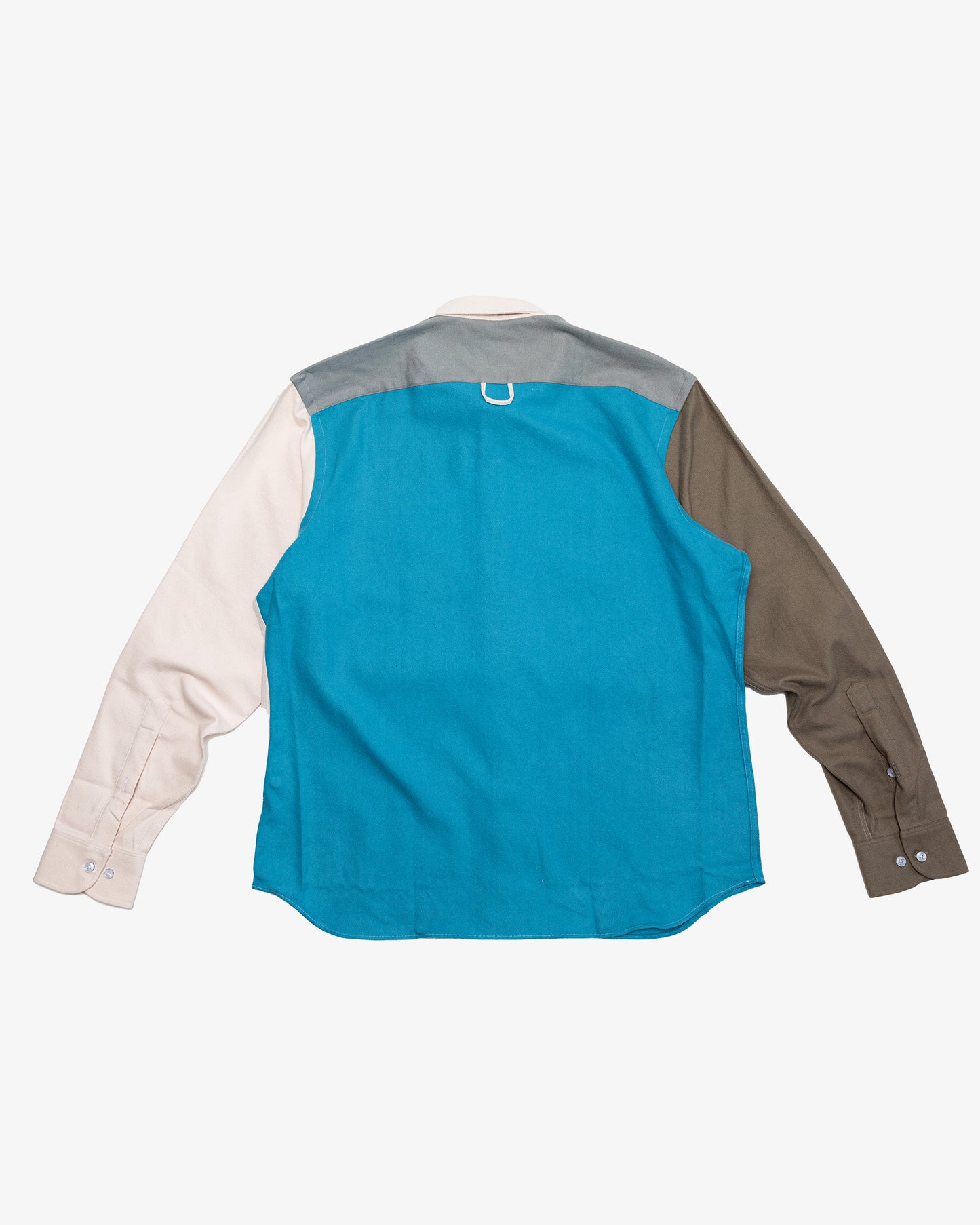 RAISED BY WOLVES - COLOUR-BLOCK FLANNEL SHIRT