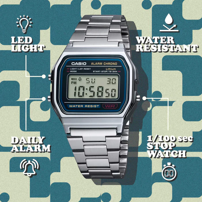 CASIO - A158WA-1 - WATCH