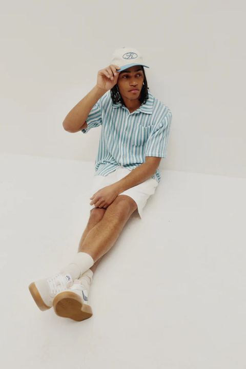 KUWALLA - CROCHET STRIPE SHIRT