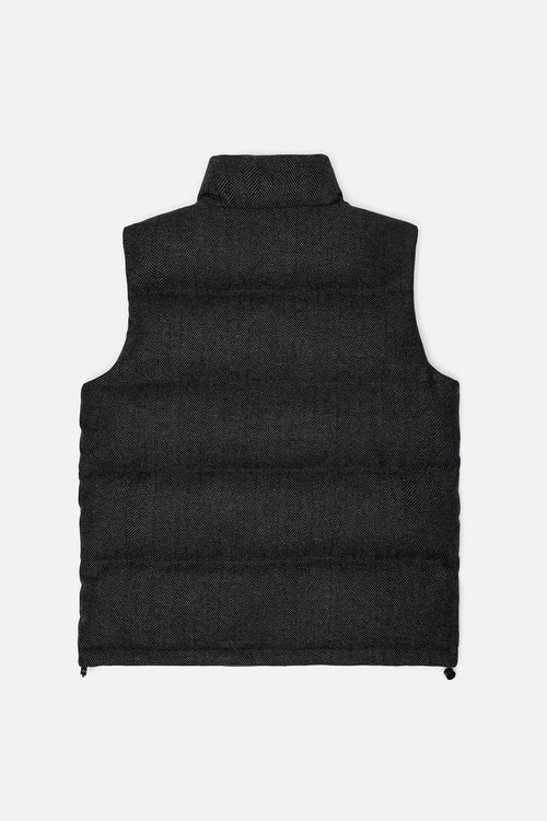 KUWALLA - WOOL HERRINGBONE PUFFER VEST