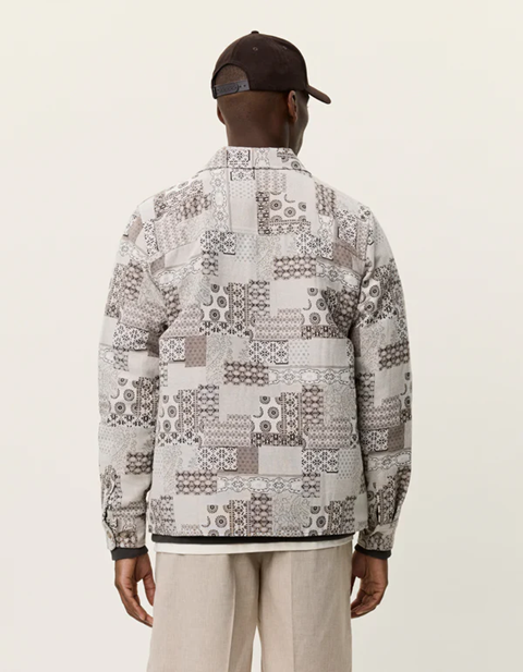 LES DEUX - LAYTON PATCHWORK JACQUARD OVERSHIRT