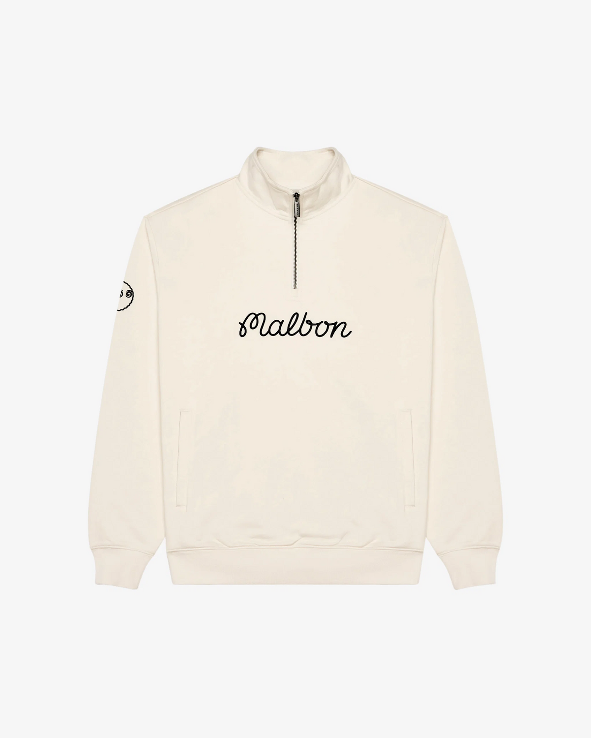 Malbon Collegiate Sweatshirt in ivory