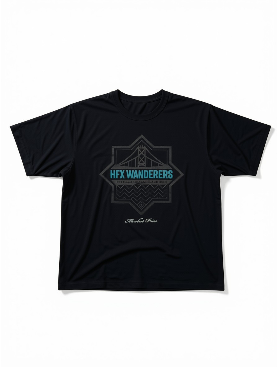 MARKET PRICE X HALIFAX WANDERERS FC - TONAL & TEAL T-SHIRT