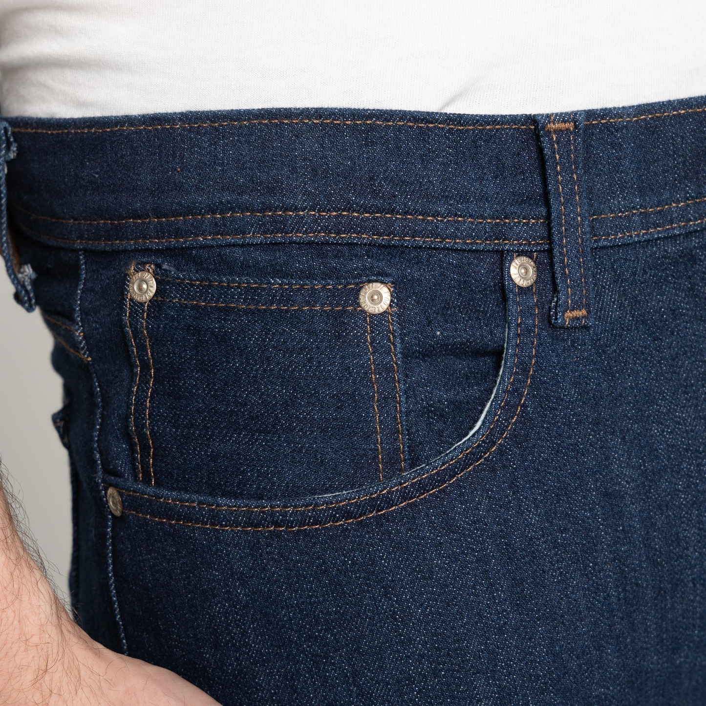 NAKED AND FAMOUS - BLUE COMFORT STRETCH SELVEDGE DENIM - WEIRD GUY