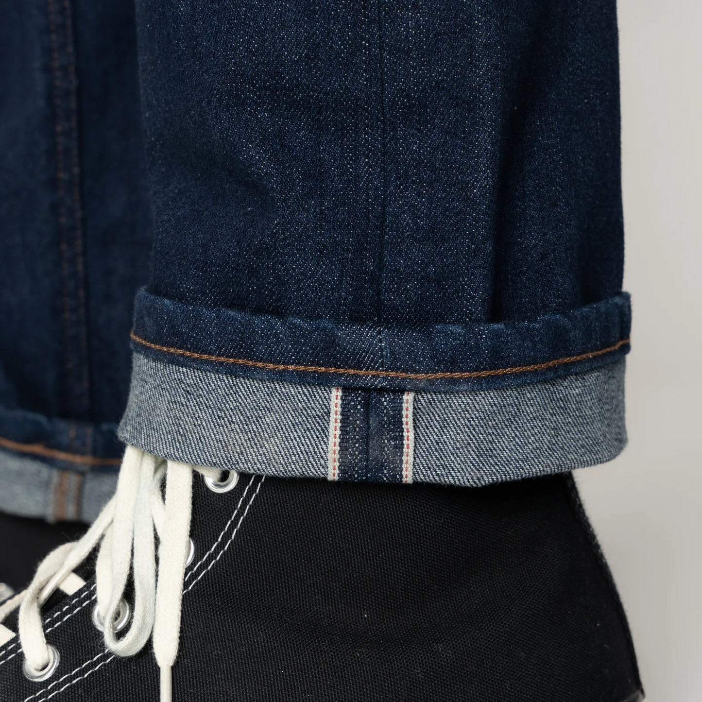 NAKED AND FAMOUS - BLUE COMFORT STRETCH SELVEDGE DENIM - WEIRD GUY