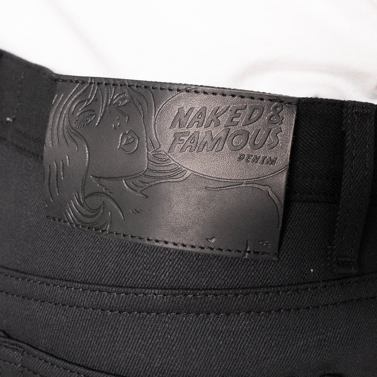 NAKED AND FAMOUS - FOREVER BLACK SELVEDGE - WEIRD GUY