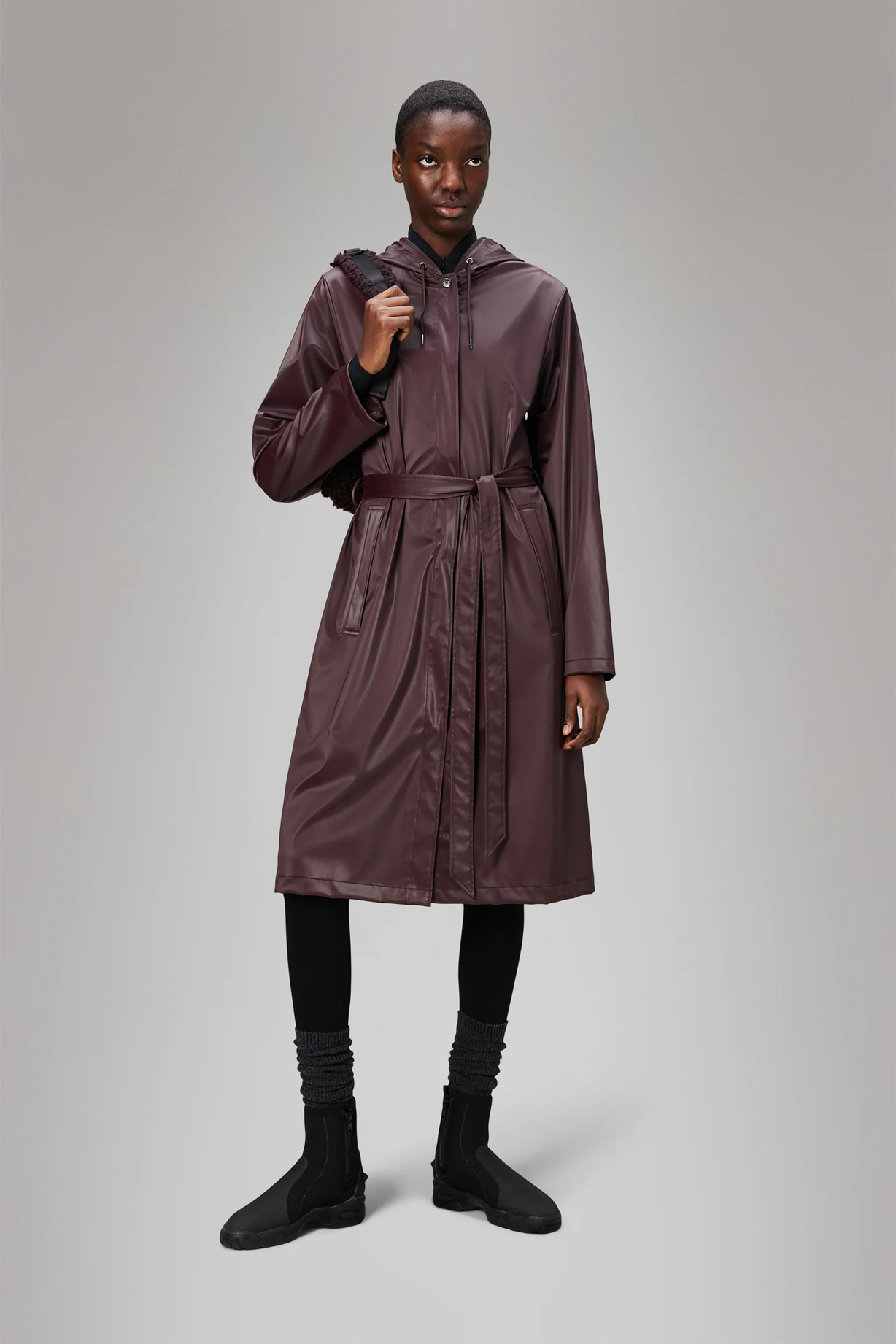 RAINS - A-LINE LONGER W JACKET