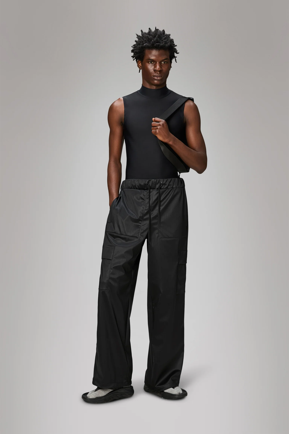 RAINS - CARGO RAIN PANTS WIDE