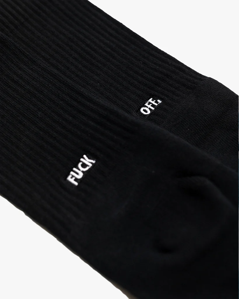 RAISED BY WOLVES - FUCK OFF CREW SOCKS