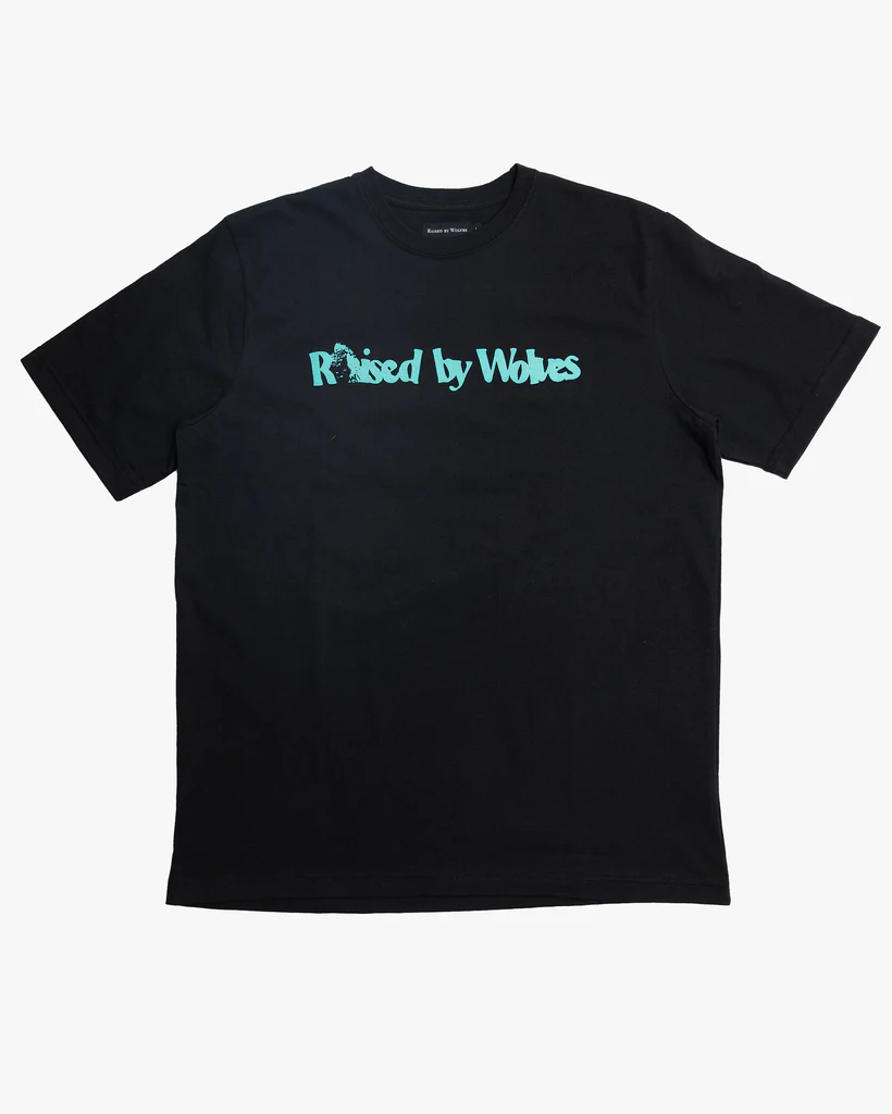 RAISED BY WOLVES - TAKE A HIKE! TEE - BLACK