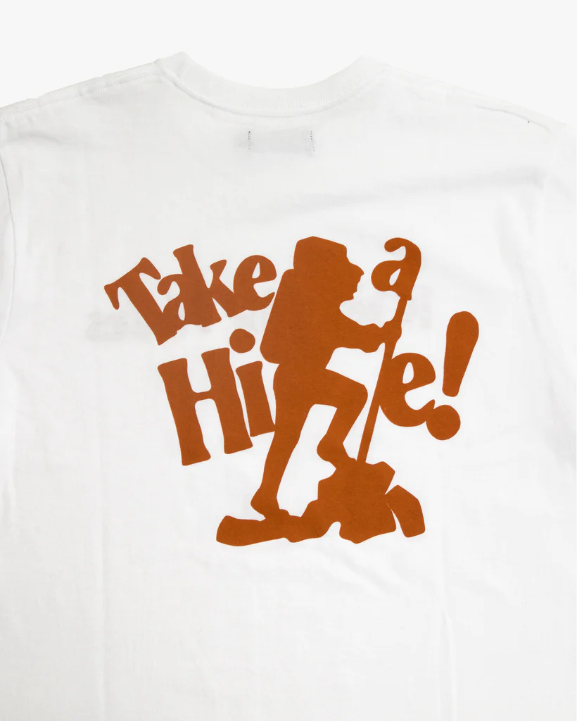 RAISED BY WOLVES - TAKE A HIKE! TEE - WHITE
