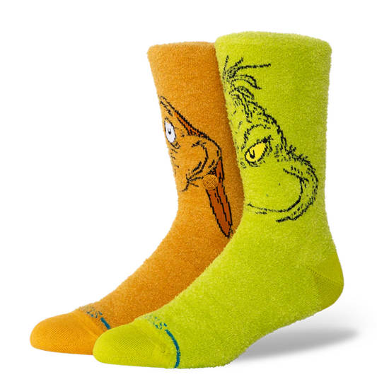 THE GRINCH X STANCE - GRINCH AND MAX CREW SOCKS