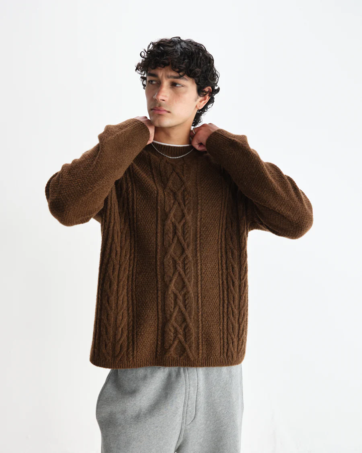 WAX LONDON - HYATT CABLEKNIT SWEATER
