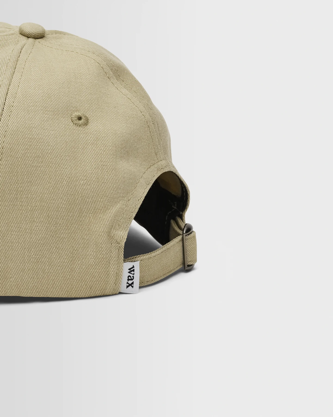 WAX LONDON - SPENCER - LIGHT KHAKI WASH TWILL COTTON SPORTS CAP