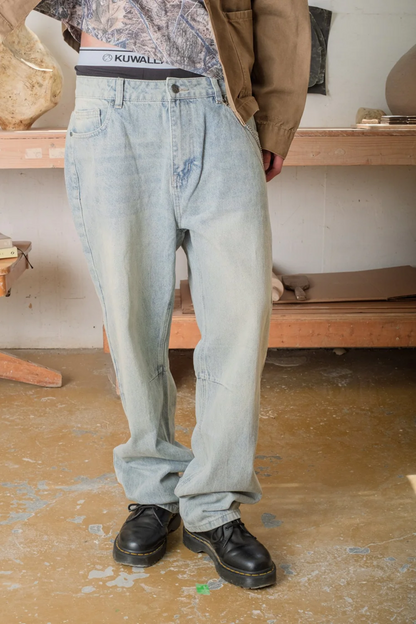 KUWALLA - BAGGY DARTED DENIM