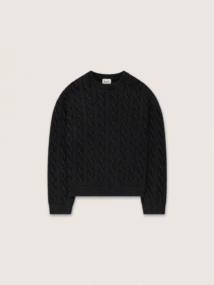 KUWALLA TEE - BRAIDED KNIT BOX CREW