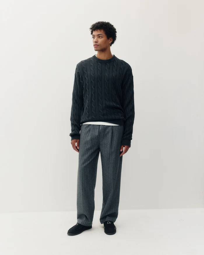 KUWALLA TEE - BRAIDED KNIT BOX CREW