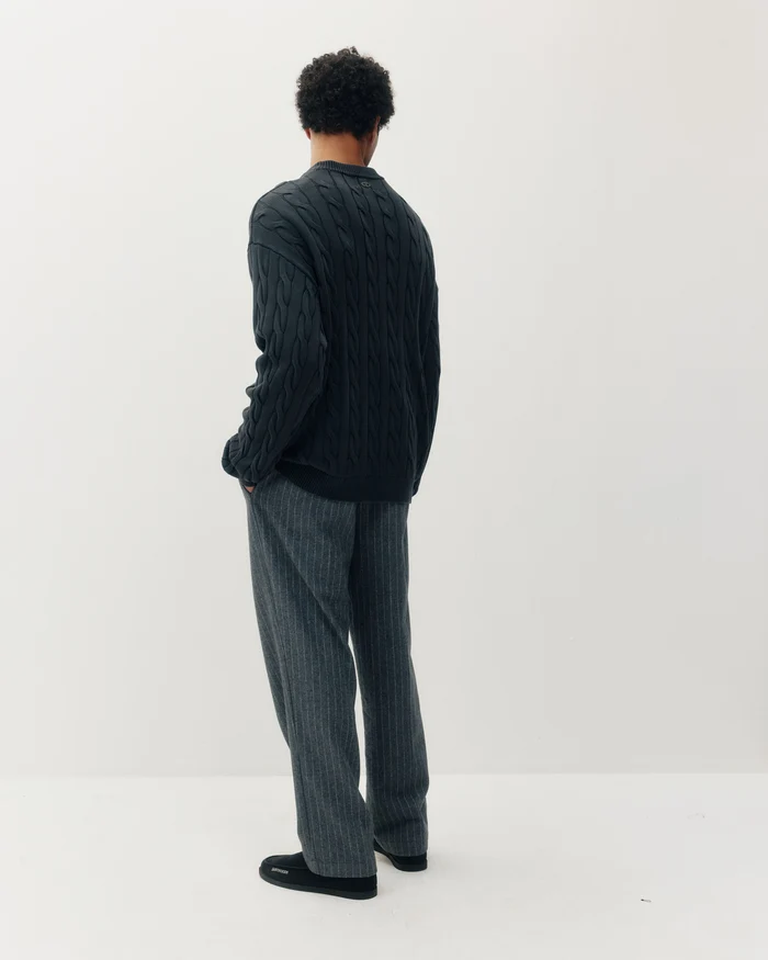KUWALLA TEE - BRAIDED KNIT BOX CREW