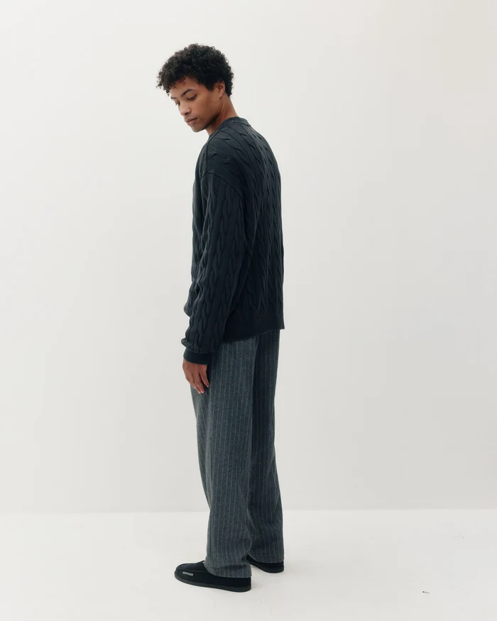 KUWALLA TEE - BRAIDED KNIT BOX CREW