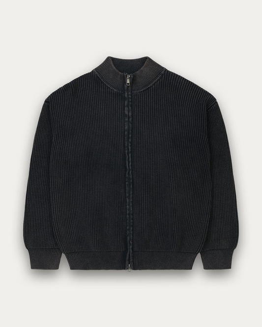 KUWALLA TEE - COLLARED ZIP-UP SWEATER