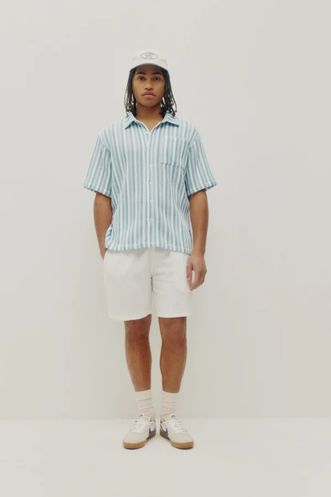 KUWALLA - CROCHET STRIPE SHIRT
