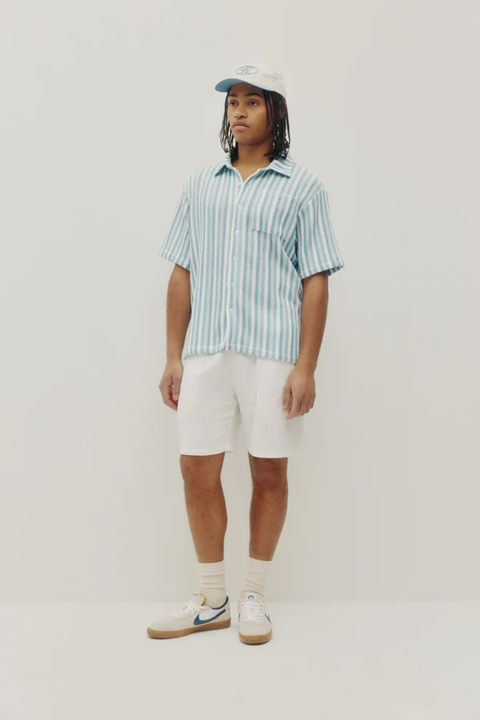 KUWALLA - CROCHET STRIPE SHIRT