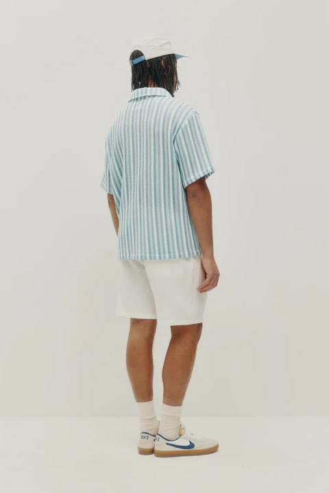 KUWALLA - CROCHET STRIPE SHIRT