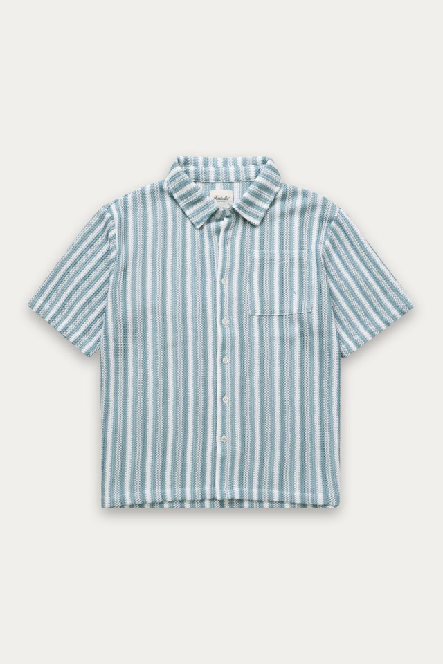 KUWALLA - CROCHET STRIPE SHIRT