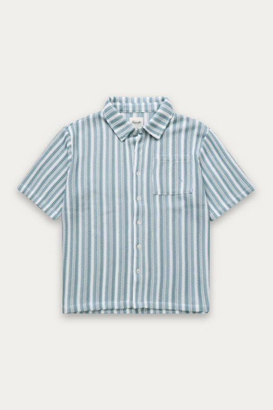 KUWALLA - CROCHET STRIPE SHIRT