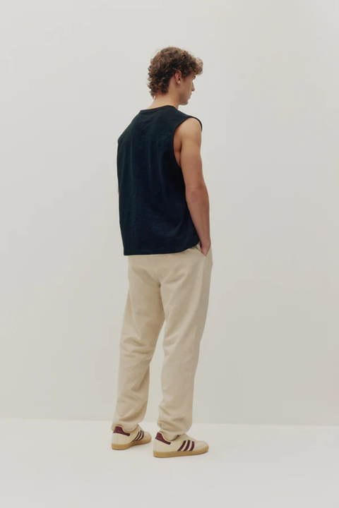 KUWALLA - LINEN DOUBLE PLEATED PANTS