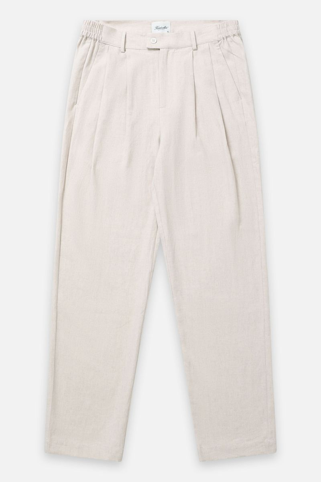 KUWALLA - LINEN DOUBLE PLEATED PANTS