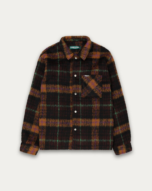 KUWALLA TEE - PILE PLAID SHACKET