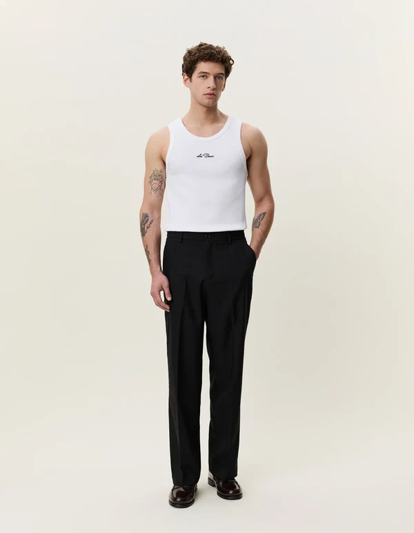 LES DEUX - BRUSHED TWILL TAILORED PANTS