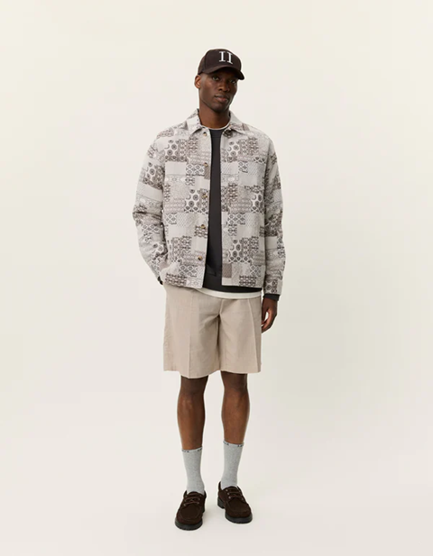 LES DEUX - LAYTON PATCHWORK JACQUARD OVERSHIRT