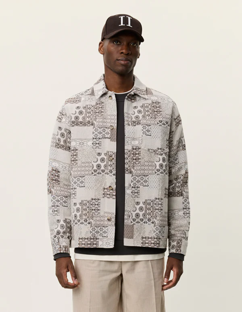 LES DEUX - LAYTON PATCHWORK JACQUARD OVERSHIRT