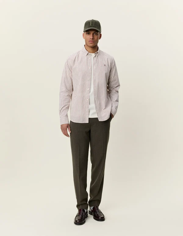 LES DEUX - LIGHT OXFORD STRIPE SHIRT