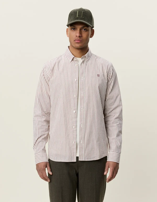 LES DEUX - LIGHT OXFORD STRIPE SHIRT