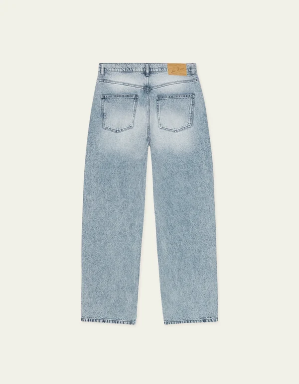 LES DEUX - ROI BLEACHED DENIM JEANS