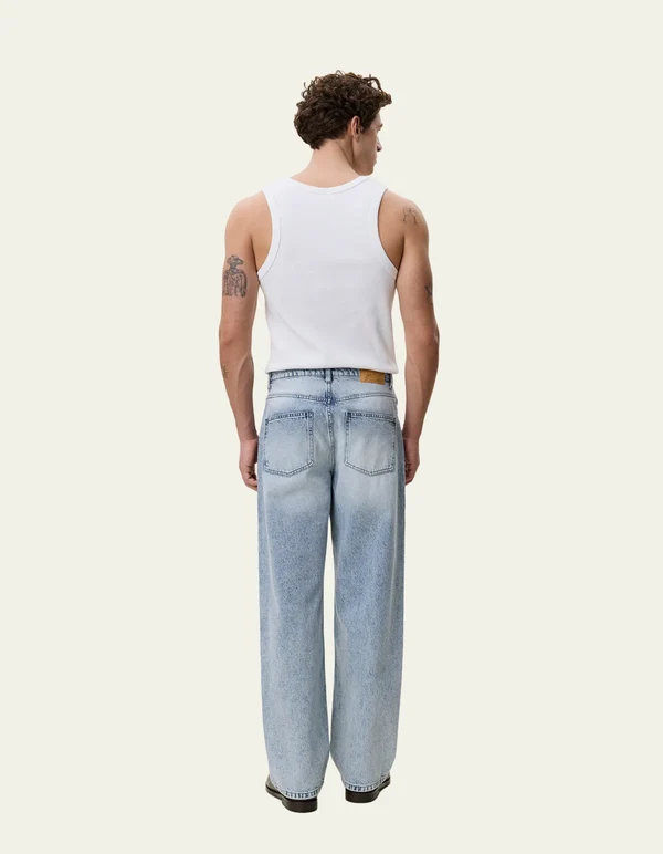 LES DEUX - ROI BLEACHED DENIM JEANS