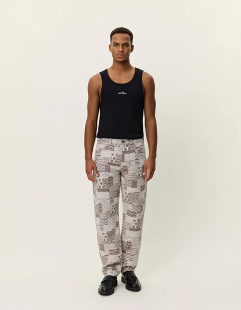 LES DEUX - RYDER PATCHWORK JACQUARD PANT