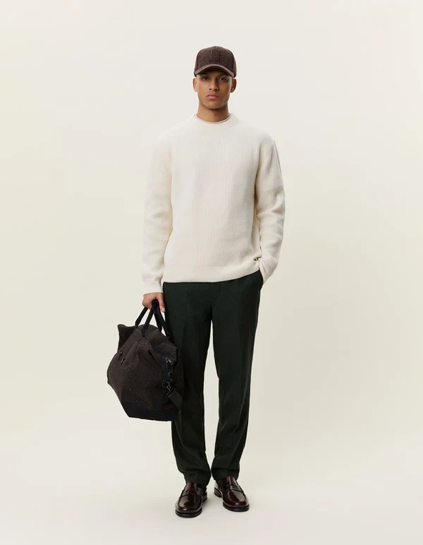 LES DEUX - WOOL RIB ROUNDNECK KNIT