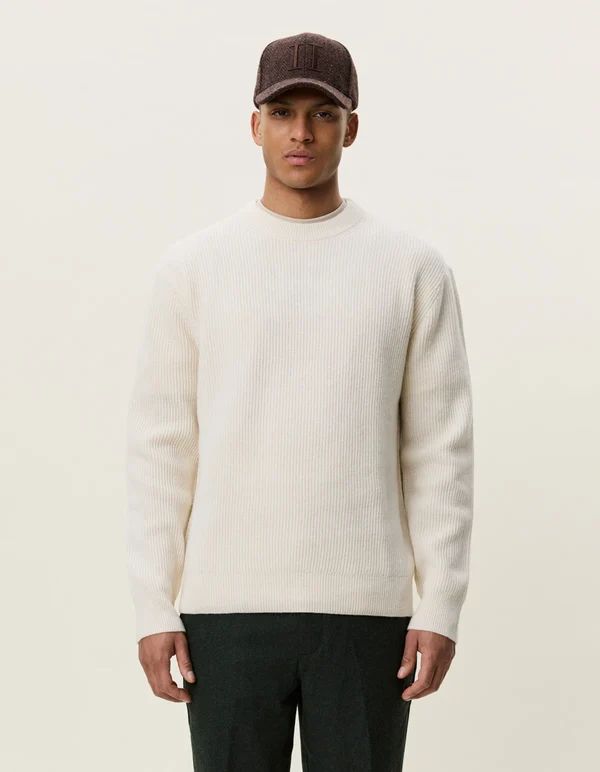 LES DEUX - WOOL RIB ROUNDNECK KNIT