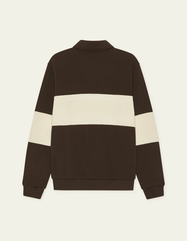LES DEUX - ZIPPER RUGBY SWEATSHIRT