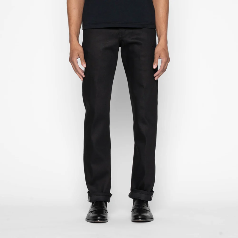 NAKED AND FAMOUS DENIM - BLACK COBRA STRETCH SELVEDGE - WEIRD GUY