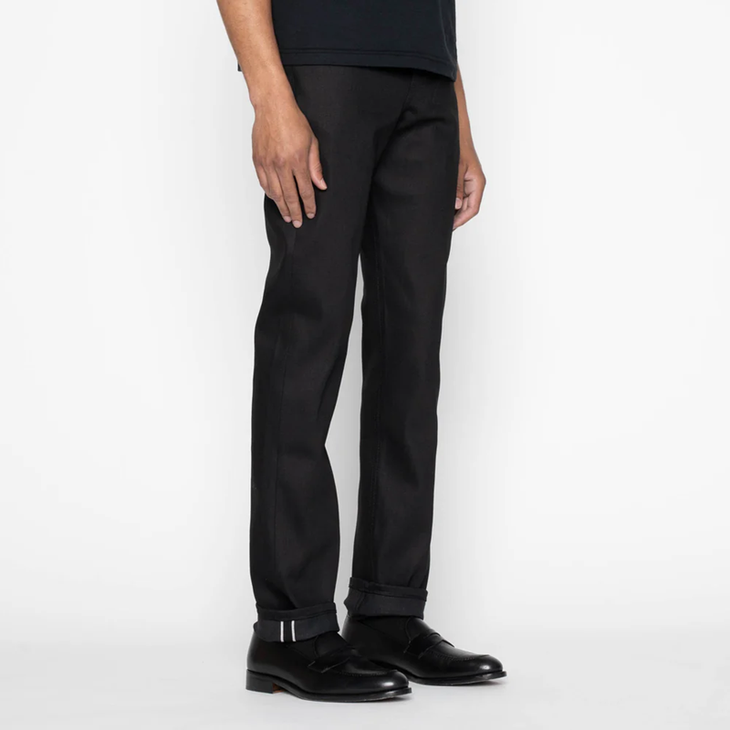 NAKED AND FAMOUS DENIM - BLACK COBRA STRETCH SELVEDGE - WEIRD GUY