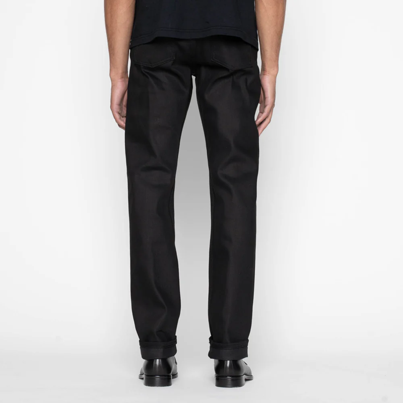 NAKED AND FAMOUS DENIM - BLACK COBRA STRETCH SELVEDGE - WEIRD GUY