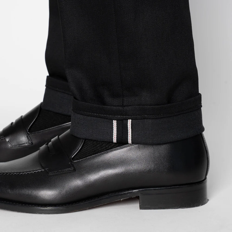 NAKED AND FAMOUS DENIM - BLACK COBRA STRETCH SELVEDGE - WEIRD GUY