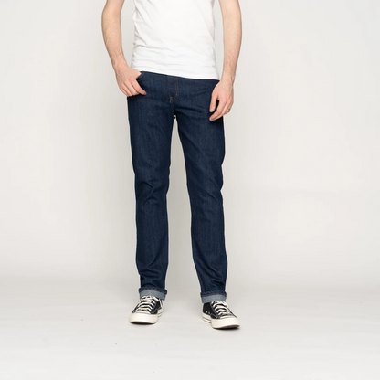 NAKED AND FAMOUS - BLUE COMFORT STRETCH SELVEDGE DENIM - WEIRD GUY