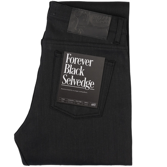 NAKED AND FAMOUS - FOREVER BLACK SELVEDGE - WEIRD GUY
