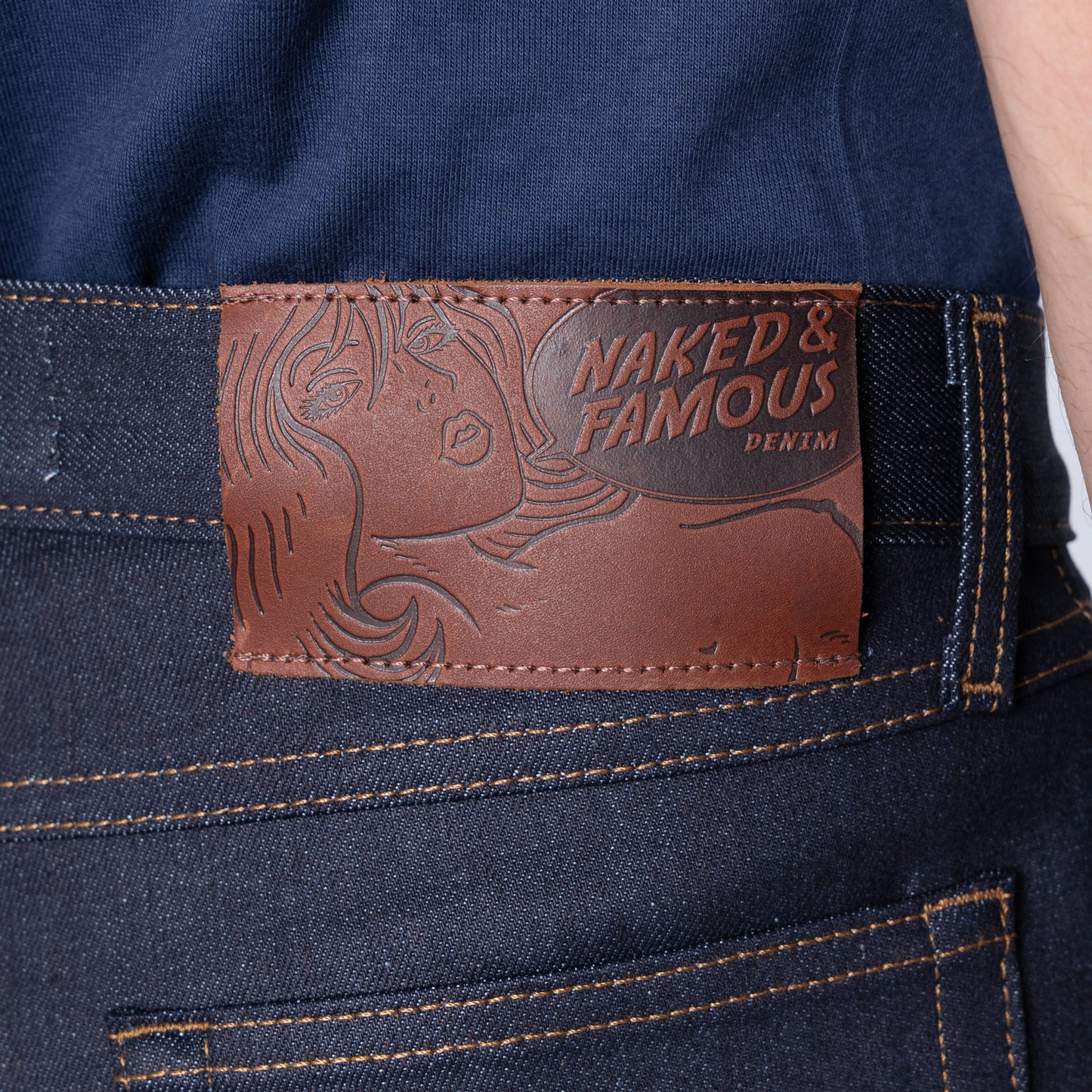 NAKED AND FAMOUS - NIGHTSHADE STRETCH SELVEDGE DENIM - TRUE GUY